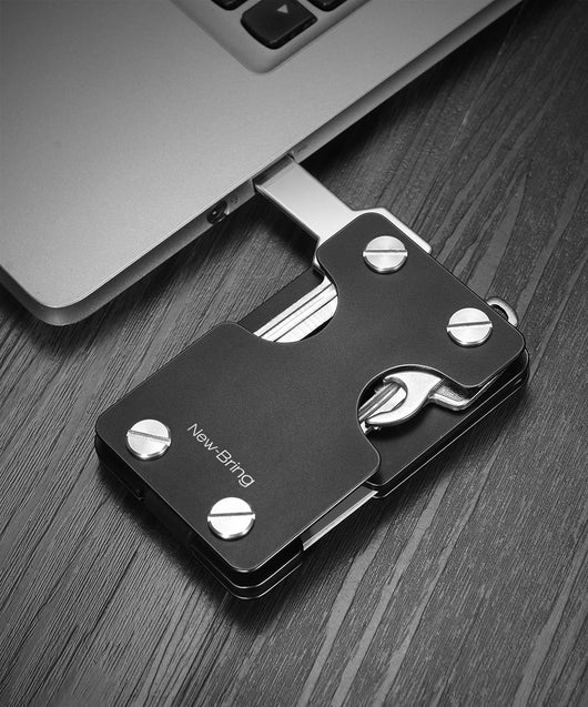 Estuche Multifuncional de Metal para Hombre con Compartimento de Tarjetas - Image 11