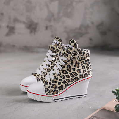 Zapatillas Canvas Altas con Plataforma Lateral de 8cm - Diseño Elevado y Moderno - Image 9
