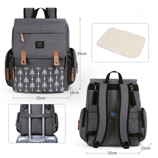 Mochila Maternal Landuo con Cambiador - Bolso de Pañales de Gran Capacidad para Viajes - Image 14
