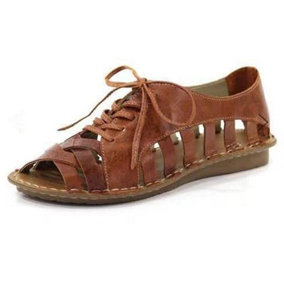 Sandalias Romanas Planas con Cordones - Estilo Clásico y Cómodo - Image 8