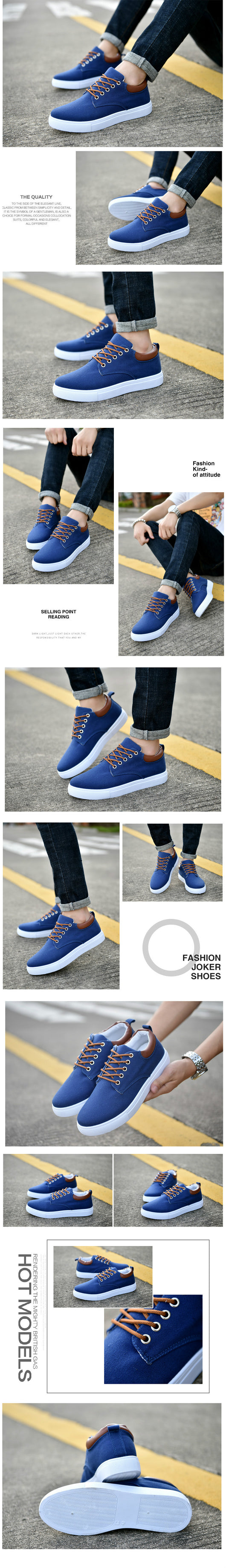 Zapatos Deportivos Casuales de Lona Transpirables para Hombre - Image 14