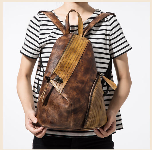 Mochila de Cuero Genuino para Mujer - Image 9