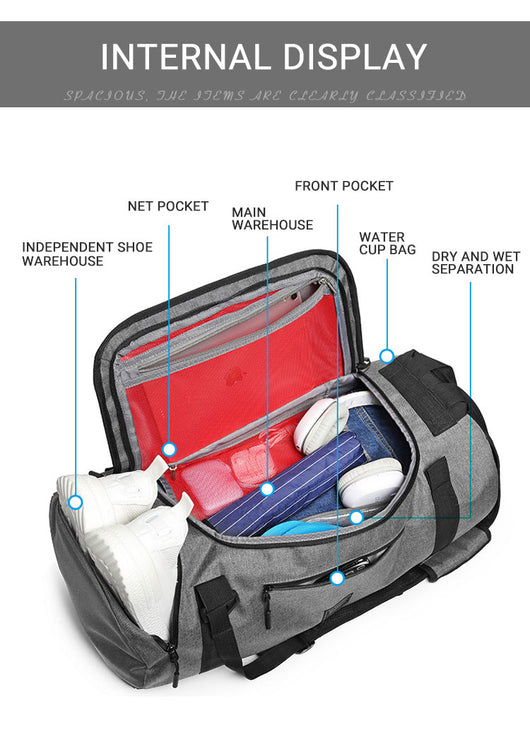 Mochila Multifunción 3 en 1: Viaje, Fitness y Trabajo - Image 6