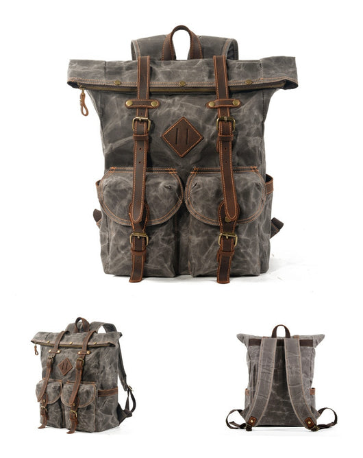 Mochilas de Lona Vintage para Hombre - Image 8