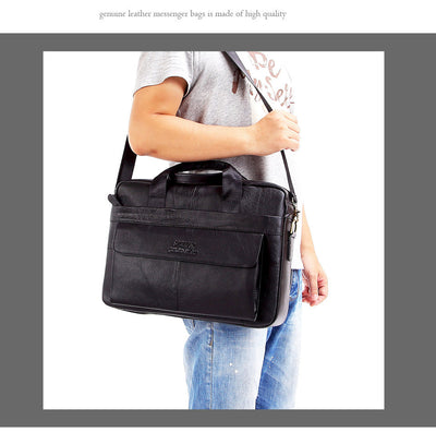 Maletín de Cuero Premium para Laptop - Primera Capa - Image 6