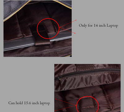 Maletín de Cuero Premium para Laptop - Primera Capa - Image 12