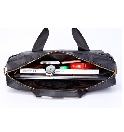 Maletín de Cuero Premium para Laptop - Primera Capa - Image 28