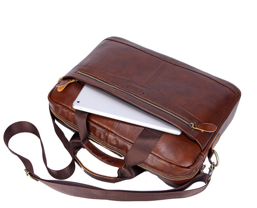 Maletín de Cuero Premium para Laptop - Primera Capa - Image 31