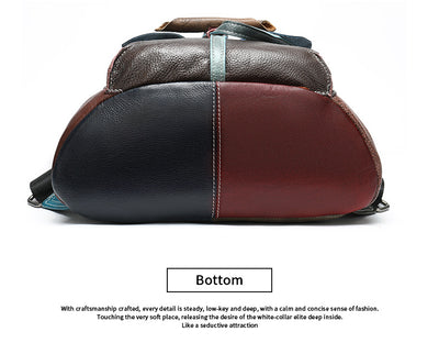 Mochila de Cuero Genuino para Mujer - Primera Capa - Image 10