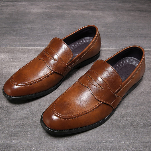 Zapatos de Cuero Casual Británicos Puntiagudos para Hombre - Image 5