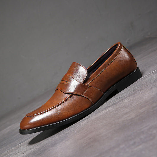 Zapatos de Cuero Casual Británicos Puntiagudos para Hombre - Image 7