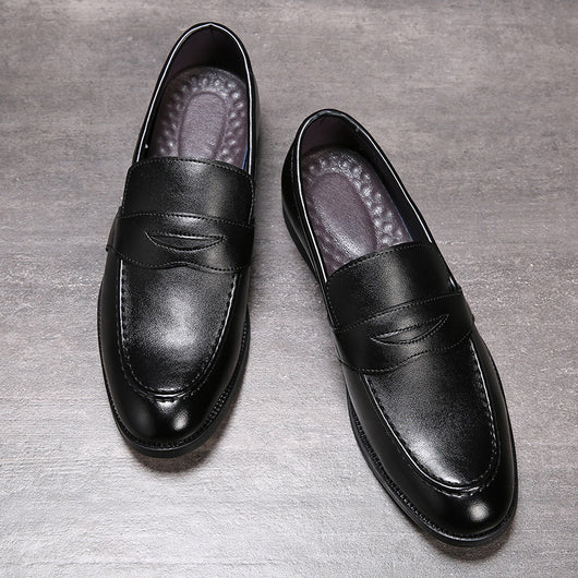 Zapatos de Cuero Casual Británicos Puntiagudos para Hombre - Image 8