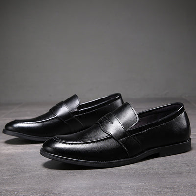 Zapatos de Cuero Casual Británicos Puntiagudos para Hombre - Image 10