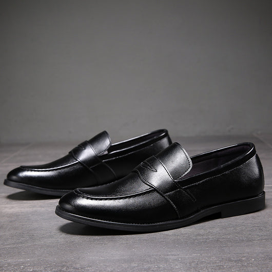 Zapatos de Cuero Casual Británicos Puntiagudos para Hombre - Image 10