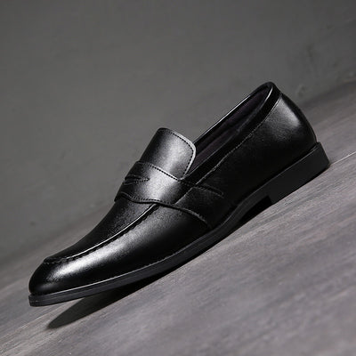 Zapatos de Cuero Casual Británicos Puntiagudos para Hombre - Image 11