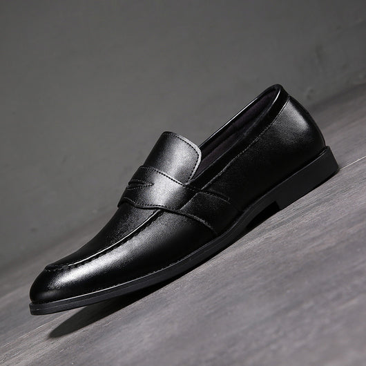 Zapatos de Cuero Casual Británicos Puntiagudos para Hombre - Image 11