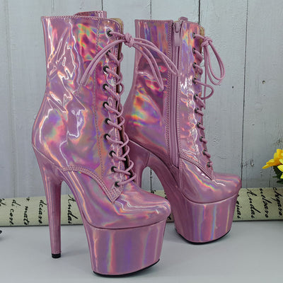 Botas de Tacón Alto con Efecto Láser - Image 7