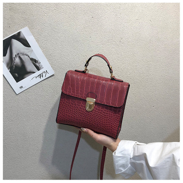 Bolso Mensajero Cuadrado Compacto de Un Solo Hombro