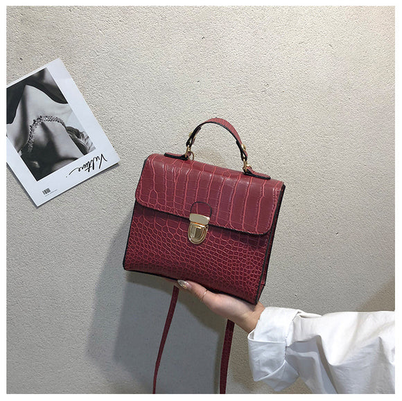 Bolso Mensajero Cuadrado Compacto de Un Solo Hombro