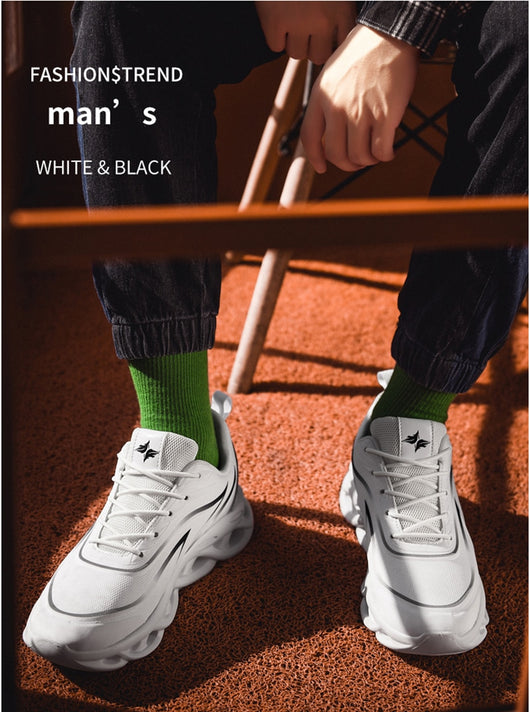 Zapatillas Deportivas para Hombre Malla Transpirable Rojo Coco - Image 12