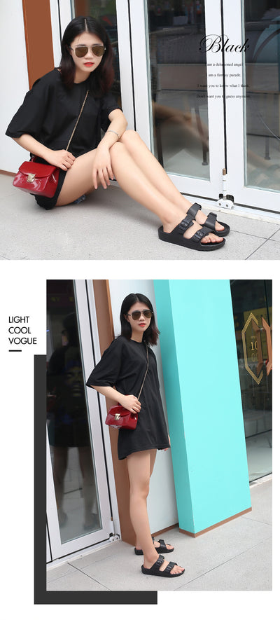 Sandalias y Pantuflas Hombre Talla Grande Blancas para Pareja - Zapatos de Playa - Image 12
