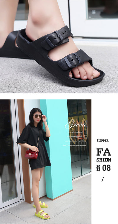 Sandalias y Pantuflas Hombre Talla Grande Blancas para Pareja - Zapatos de Playa - Image 13