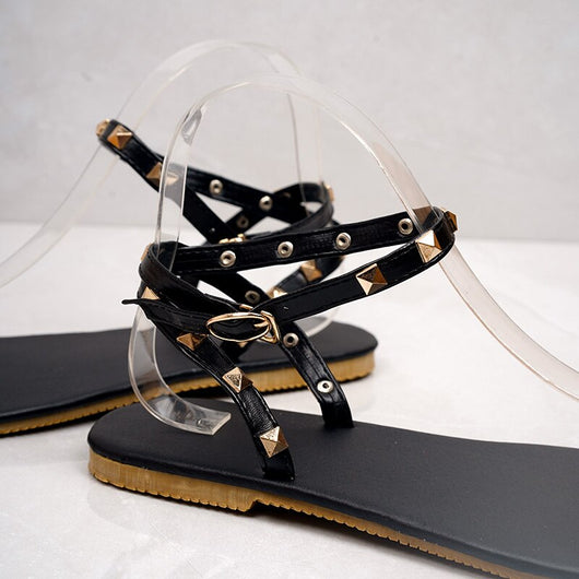 Sandalias con Hebilla y Remaches para Mujer - Image 9