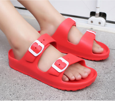 Sandalias y Pantuflas Hombre Talla Grande Blancas para Pareja - Zapatos de Playa - Image 19