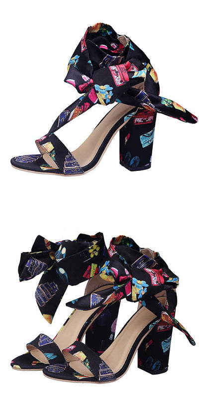 Sandalias con Tiras Estampadas - Image 21