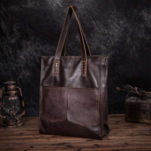 Bolso de Cuero Genuino Textura Lichi - Bolsa de Hombro Elegante - Image 12