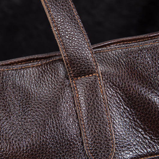 Bolso de Cuero Genuino Textura Lichi - Bolsa de Hombro Elegante - Image 15