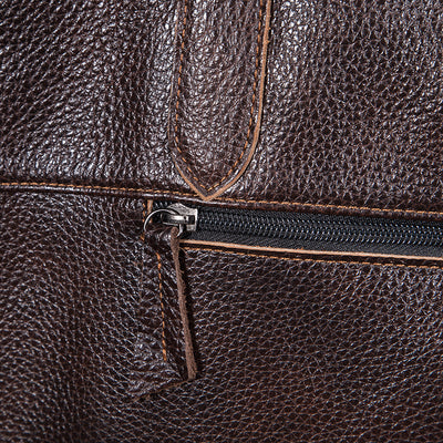 Bolso de Cuero Genuino Textura Lichi - Bolsa de Hombro Elegante - Image 16