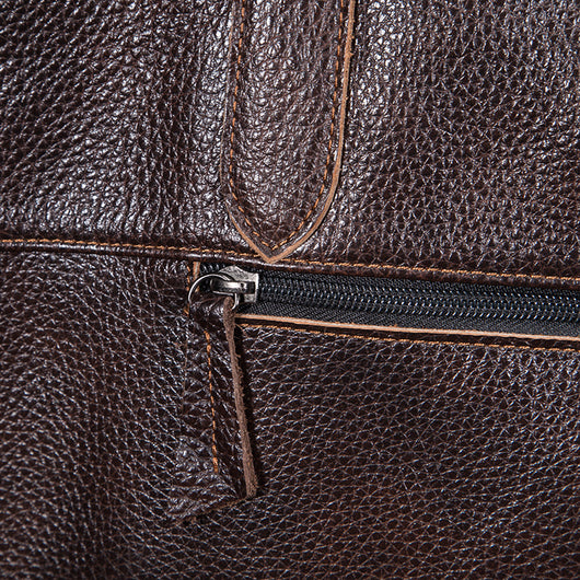 Bolso de Cuero Genuino Textura Lichi - Bolsa de Hombro Elegante - Image 16