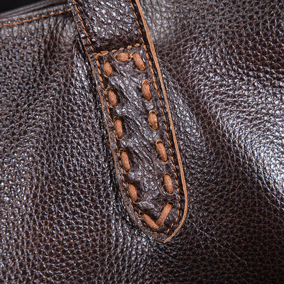 Bolso de Cuero Genuino Textura Lichi - Bolsa de Hombro Elegante - Image 18
