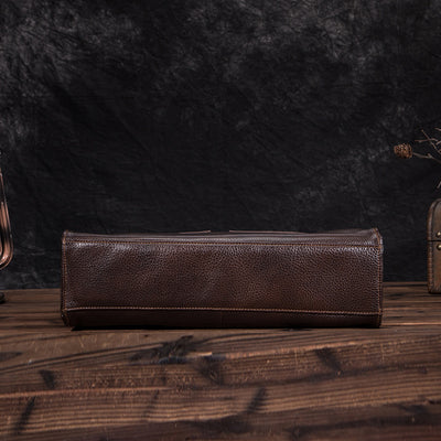 Bolso de Cuero Genuino Textura Lichi - Bolsa de Hombro Elegante - Image 21