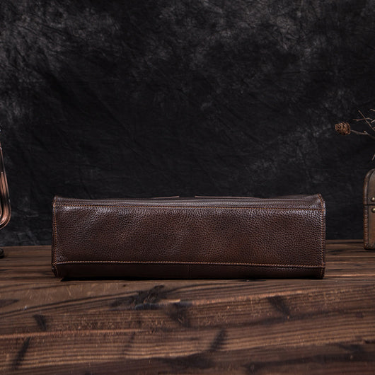 Bolso de Cuero Genuino Textura Lichi - Bolsa de Hombro Elegante - Image 21