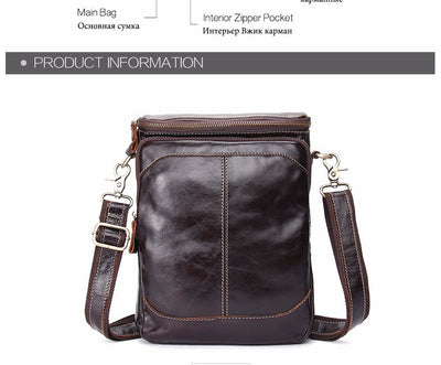 Bolso Mensajero de Cuero para Hombre - Image 9