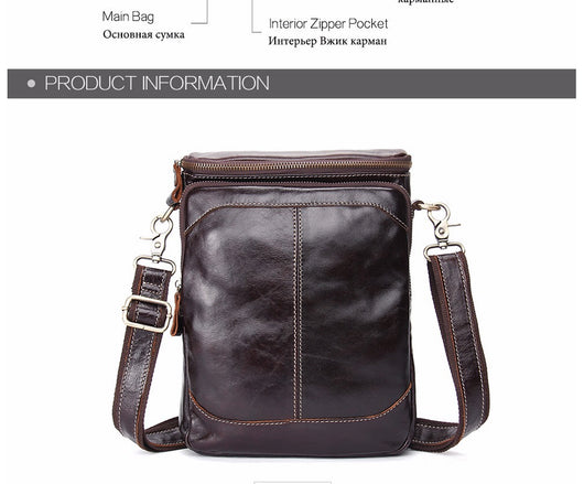 Bolso Mensajero de Cuero para Hombre - Image 9