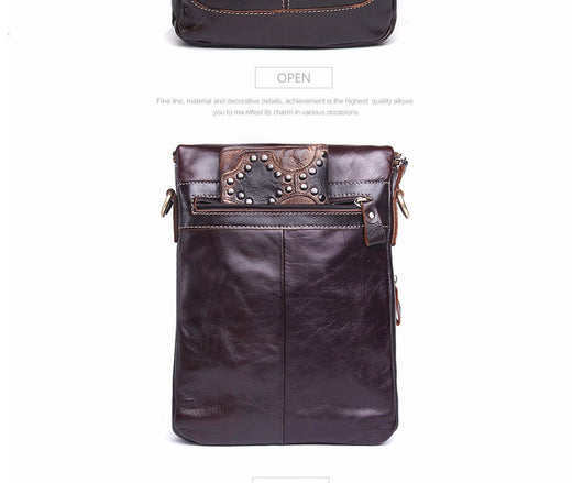 Bolso Mensajero de Cuero para Hombre - Image 17
