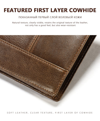 Billetera Corta de Cuero Genuino para Hombre - Portacédulas y Tarjetas - Image 4