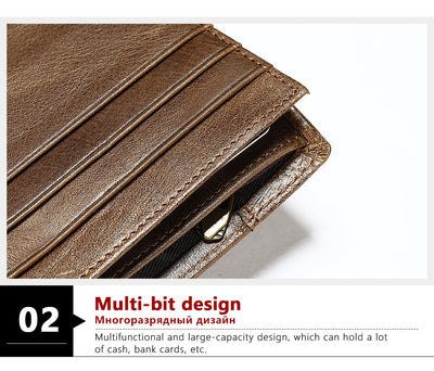 Billetera Corta de Cuero Genuino para Hombre - Portacédulas y Tarjetas - Image 8