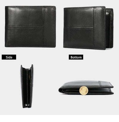 Billetera Corta de Cuero Genuino para Hombre - Portacédulas y Tarjetas - Image 15