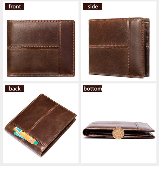 Billetera Corta de Cuero Genuino para Hombre - Portacédulas y Tarjetas - Image 23