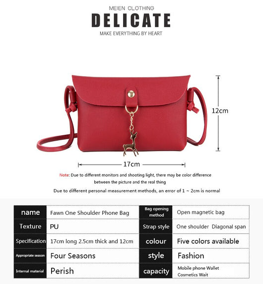 Funda Minimalista para Celular con Colgante de Venado Metálico - Image 6
