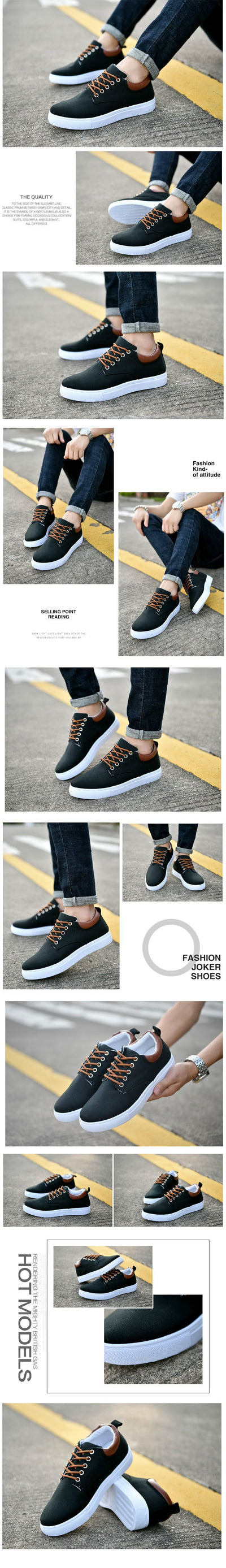 Zapatillas de Lona Trendy Talla Grande para Estudiantes - Image 13