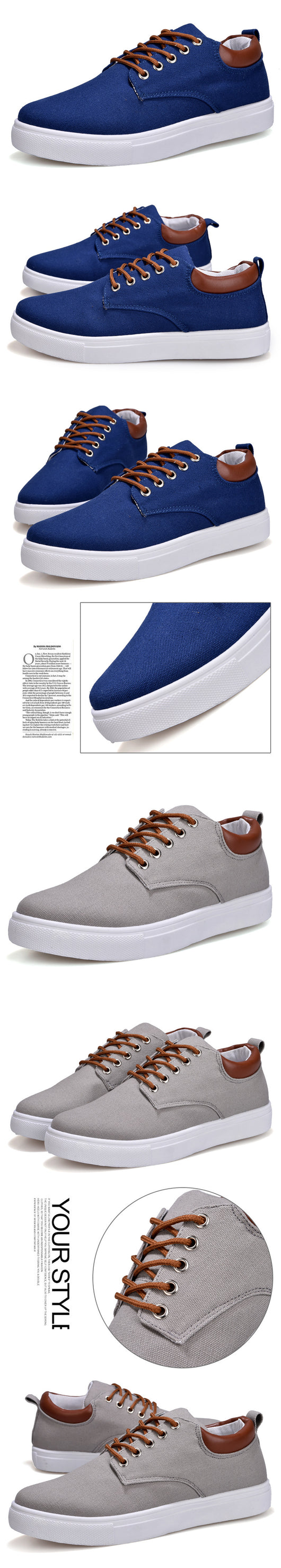 Zapatillas de Lona Trendy Talla Grande para Estudiantes - Image 16