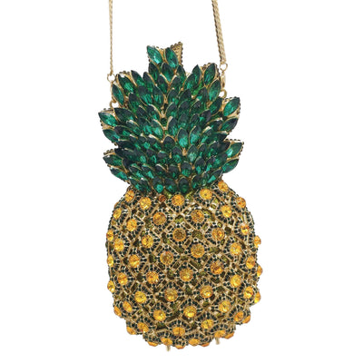 Clutch de Banquete con Piña y Cristales Brillantes - Image 11