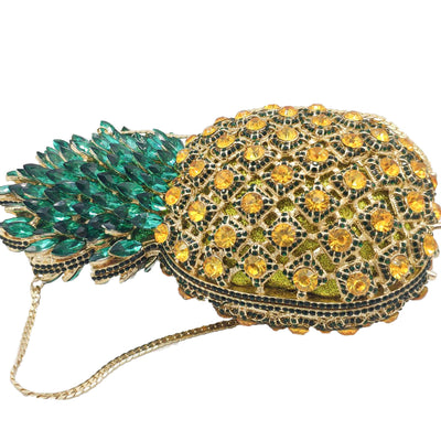 Clutch de Banquete con Piña y Cristales Brillantes - Image 13
