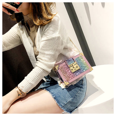 Bolso Bandolera Lentejuelas Brillante Versátil Un Hombro - Image 20