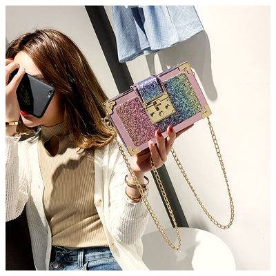 Bolso Bandolera Lentejuelas Brillante Versátil Un Hombro - Image 21
